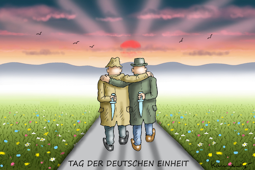 Cartoon: TAG DER DEUTSCHEN EINHEIT (medium) by marian kamensky tagged tag,der,deutschen,einheit,tag,der,deutschen,einheit