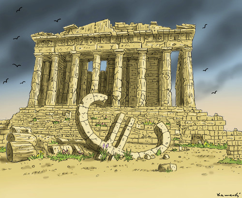 Cartoon: THE NEW GREEK CRISIS (medium) by marian kamensky tagged the,new,greek,crisis,the,new,greek,crisis