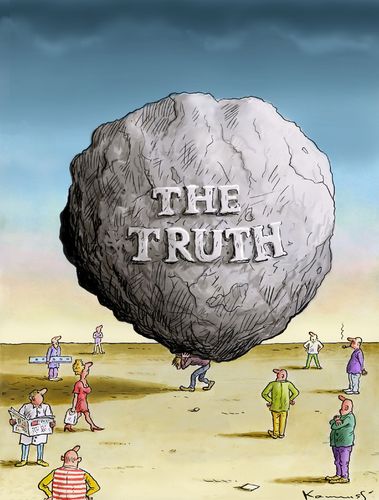 Cartoon: The Truth (medium) by marian kamensky tagged humor,illustration,wahrheit,lüge