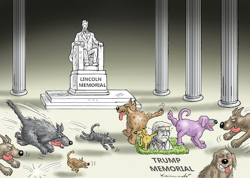 Cartoon: TRUMP- MEMORIAL (medium) by marian kamensky tagged selenskyj,ukraine,rüstungsgeld,trump,wahllampfhilfe,joe,biden,amtsenthebungsverfahren,selenskyj,ukraine,rüstungsgeld,trump,wahllampfhilfe,joe,biden,amtsenthebungsverfahren