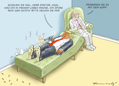 Cartoon: TRUMP BEIM PSYCHIATER (medium) by marian kamensky tagged musk,trump,zuckerberg,bezos,felon,and,elon,in,panama,zölle,diktator,selenskyj,putin,ukraine,usa,china,handelskrieg,musk,trump,zuckerberg,bezos,felon,and,elon,in,panama,zölle,diktator,selenskyj,putin,ukraine,usa,china,handelskrieg