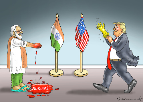 TRUMP BESUCHT NARENDRA MODI