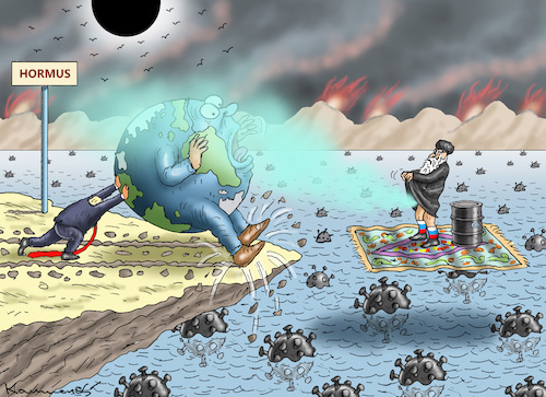 Cartoon: TRUMP IN HORMUS (medium) by marian kamensky tagged board,of,oil,peace,iran,trump,krieg,putin,hormus,board,of,oil,peace,iran,trump,krieg,putin,hormus