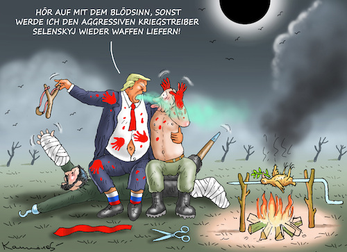 Cartoon: TRUMP IST STINKSAUER (medium) by marian kamensky tagged musk,trump,zuckerberg,bezos,felon,and,elon,in,panama,zölle,diktator,selenskyj,putin,ukraine,usa,china,handelskrieg,musk,trump,zuckerberg,bezos,felon,and,elon,in,panama,zölle,diktator,selenskyj,putin,ukraine,usa,china,handelskrieg