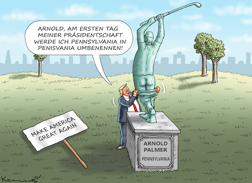 TRUMP UND ARNOLD PALMER