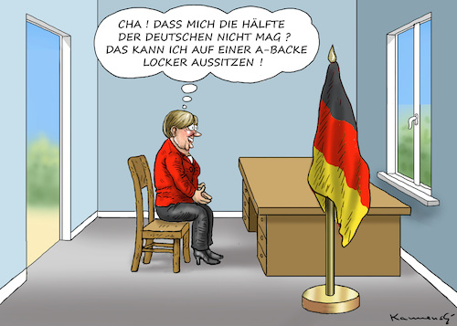 Cartoon: UMFRAGETIEF FÜR MERKEL (medium) by marian kamensky tagged umfragetief,für,merkel,umfragetief,für,merkel