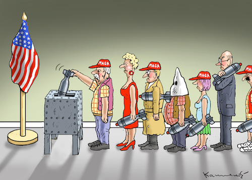 Cartoon: US WAHLEN (medium) by marian kamensky tagged obama,trump,präsidentenwahlen,usa,baba,vanga,republikaner,inauguration,demokraten,wikileaks,faschismus,jamal,khashoggi,obama,trump,präsidentenwahlen,usa,baba,vanga,republikaner,inauguration,demokraten,wikileaks,faschismus,jamal,khashoggi