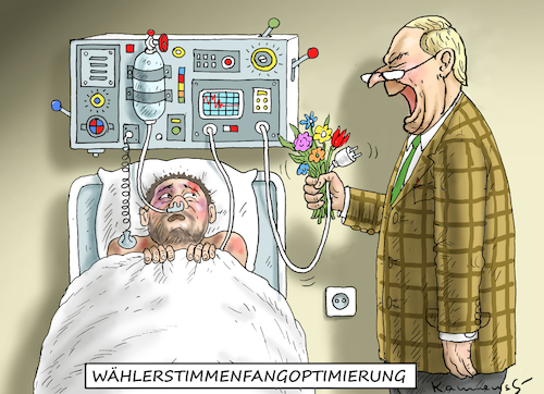 Cartoon: WÄHLERSTIMMENFANGOPTIMIERUNG (medium) by marian kamensky tagged merkel,seehofer,unionskrise,csu,cdu,flüchtlinge,gauland,merz,afd,spahn,akk,immunität,björn,höcke,magnitz,hackerangriff,merkel,seehofer,unionskrise,csu,cdu,flüchtlinge,gauland,merz,afd,spahn,akk,immunität,björn,höcke,magnitz,hackerangriff