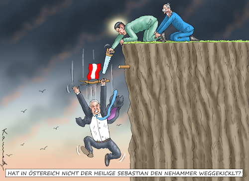 Cartoon: WEGGEKICKLTER NEHAMMER (medium) by marian kamensky tagged weggekicklter,nehammer,weggekicklter,nehammer