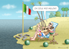 Cartoon: 2023-PUTIN-URLAUB IN ITALIEN (small) by marian kamensky tagged italien,wahlen,faschisten,meloni