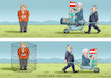 Cartoon: ACHSE DER WILLIGEN (small) by marian kamensky tagged merkel,seehofer,unionskrise,achse,der,willigen,csu,cdu,flüchtlinge