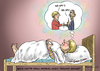 Cartoon: ALS MERKEL NOCH TRÄUME HATTE (small) by marian kamensky tagged no,spy,abkommen,merkel,pofalla,bnd,nsa