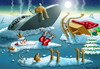 Cartoon: Amazon Santa Crash (small) by marian kamensky tagged santa,klaus,amazon,geschäftemacherei,weihnachten