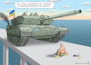 Cartoon: ANTIKAMPFPANZERPROTESTKLEBER PUT (small) by marian kamensky tagged faschistischer,weihnachtsterror,putin,ukraine,energieterror