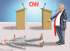 Cartoon: CNN BIDEN VS TRUMP (small) by marian kamensky tagged cnn,biden,vs,trump,tv,duell
