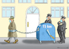 Cartoon: CORONA-MAßNAHMEN (small) by marian kamensky tagged coronavirus,epidemie,gesundheit,panik,stillegung,trump,pandemie