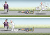 Cartoon: CORONA IMPFSTOFF (small) by marian kamensky tagged coronavirus,epidemie,gesundheit,panik,stillegung,trump,pandemie