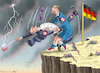 Cartoon: DIRTY DANCING MIT FRITZ UND ALIC (small) by marian kamensky tagged fdp,spd,ampel,grüne,das,wirtschaftspapier,merz,scholz,pistorius