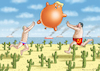 Cartoon: EASY GAME (small) by marian kamensky tagged musk,trump,zuckerberg,bezos,felon,and,elon,in,panama,zölle,diktator,selenskyj,putin,ukraine,usa,china,handelskrieg