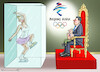 Cartoon: EHRENGAST PUTIN (small) by marian kamensky tagged olympische,winterspiele,in,china