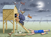 Cartoon: EIERDIEB (small) by marian kamensky tagged eierkrise,usa,trump,zölle,eu