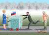 Cartoon: EINGEFRORENES RUSISCHES GELD (small) by marian kamensky tagged eingefrorenes,rusisches,geld,für,selenskyj