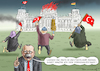 Cartoon: ERDOWAHNAUFSTAND (small) by marian kamensky tagged cumhuriyet,erdogan,pressefreiheit,türkei,denit,yücel
