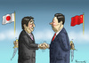 Cartoon: FREUNDLICHE BEGEGNUNG (small) by marian kamensky tagged china,japan,meeting