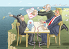 Cartoon: FRIEDENSSTIFTER KIM (small) by marian kamensky tagged obama,trump,präsidentenwahlen,usa,baba,vanga,republikaner,inauguration,demokraten,kim,jong,un,wikileaks,faschismus