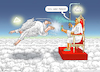 Cartoon: GOD IS FIRED! (small) by marian kamensky tagged the,project,freedom,after,one,day,iran,hormus,trump