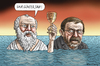 Cartoon: Grass und Sokrates am Saufen (small) by marian kamensky tagged griechische,finanzkrise,schuldenkrise,tragödie,europäische