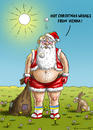Cartoon: Heisse Weihnacht (small) by marian kamensky tagged santa klaus weihnachten christkind feiertage