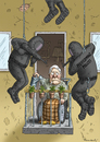 Cartoon: Helmut Schmidt (small) by marian kamensky tagged eu,mentholzigarettenverbot,richtlinien,helmut,schmidt,polizei,einsatzkommando