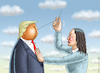 Cartoon: HYGIENISCHE MAßNAHME (small) by marian kamensky tagged trump,und,der,hurrikan,milton,us,wahlen