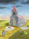 Cartoon: Kirche fürs Bellevue (small) by marian kamensky tagged joachim,gauck,schloss,bellevue,präsident,kirche