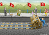 Cartoon: LUPENREINER DEMOKRAT ERDOWAHN (small) by marian kamensky tagged cumhuriyet,erdogan,pressefreiheit,türkei,denit,yücel