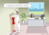 Cartoon: LUXUSPROBLEM (small) by marian kamensky tagged curevac,testzentren,corona,impfung,pandemie,booster,spahn,impfpflicht