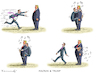 Cartoon: MACRON BESUCHT TRUMP (small) by marian kamensky tagged macron,besucht,trump