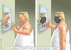 Cartoon: MASKENMANN TRUMP (small) by marian kamensky tagged coronavirus,epidemie,gesundheit,panik,stillegung,george,floyd,twittertrump,pandemie