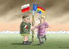 Cartoon: MERKEL BESUCHT PISS - SZYDLO (small) by marian kamensky tagged merkel,besucht,piss,szydlo,in,polen