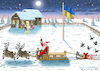 Cartoon: MERRY CHRISTMAS-UKRAINE! (small) by marian kamensky tagged flucht,aus,cherson,putin,energieterror,ukraine