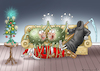 Cartoon: MERRY CHRISTMAS ! (small) by marian kamensky tagged coronavirus epidemie gesundheit panik stillegung george floyd twittertrump pandemie weihnachten santa klaus