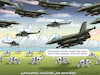 Cartoon: NATO-AIR DEFENDER (small) by marian kamensky tagged nato,manöver,air,defender