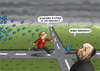 Cartoon: Hitchcocks Neuland (small) by marian kamensky tagged angela,merkel,neuland,twitter,facebook,obama,nsa,usa,internet,soziale,netzwerke