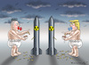 Cartoon: NUKE BOYS (small) by marian kamensky tagged obama,trump,präsidentenwahlen,usa,baba,vanga,republikaner,inauguration,demokraten,kim,jong,un,nord,korea,wikileaks,faschismus