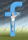 Cartoon: OPFER ZUCKERBERG (small) by marian kamensky tagged zuckerberg,trump,digitale,affäre,populismus,betrug