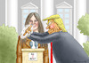 Cartoon: PLAGIATERIN MELANIE TRUMP (small) by marian kamensky tagged obama,trump,präsidentenwahlen,usa,baba,vanga,republikaner,inauguration,demokraten,melania,plagiat,be,best,wikileaks,faschismus