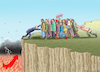 Cartoon: PUTIN VERSUS SCHOLZ (small) by marian kamensky tagged schlafantreiber,chrupalla,afd,migration,putin,scholz