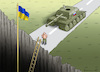 Cartoon: PUTINS UKRAINE-DILEMMA (small) by marian kamensky tagged putins,bescherung,ukraine,provokation,swift,nato,osterweiterung