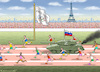 Cartoon: RUSSEN WOLLEN PANZER SCHICKEN (small) by marian kamensky tagged putin,wird,der,olympia,sieger,paris,2023